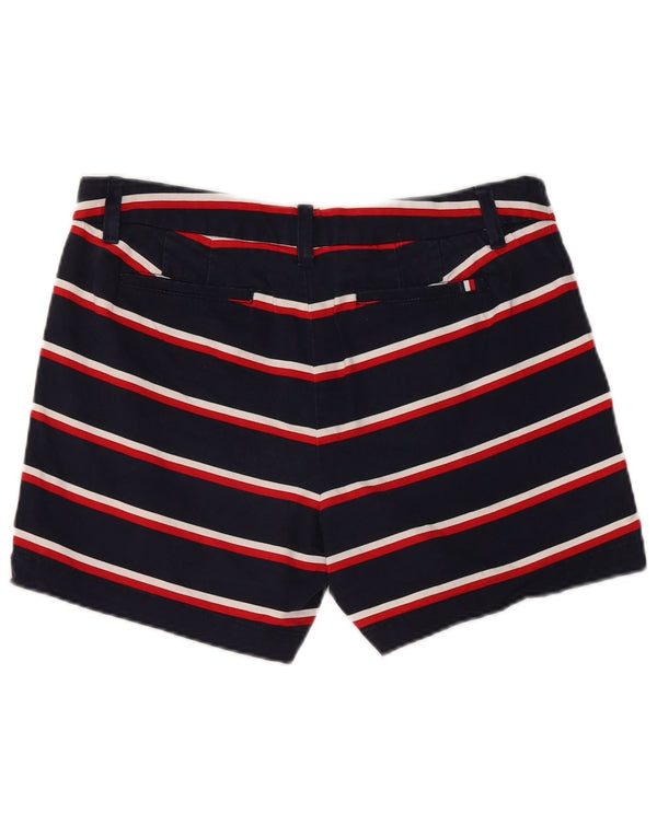 TOMMY HILFIGER Женские шорты чинос US 8 Medium W32 Темно-синие в полоску
