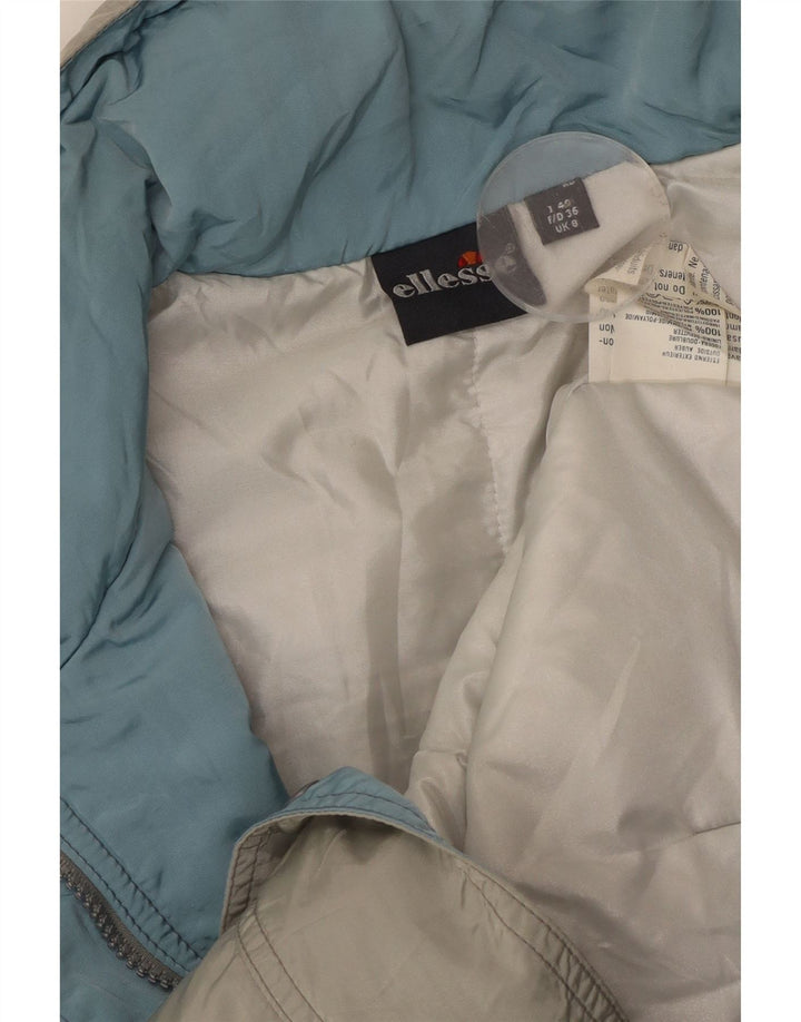 Женская утепленная куртка оверсайз с капюшоном Ellesse UK 8, маленький серый полиамид