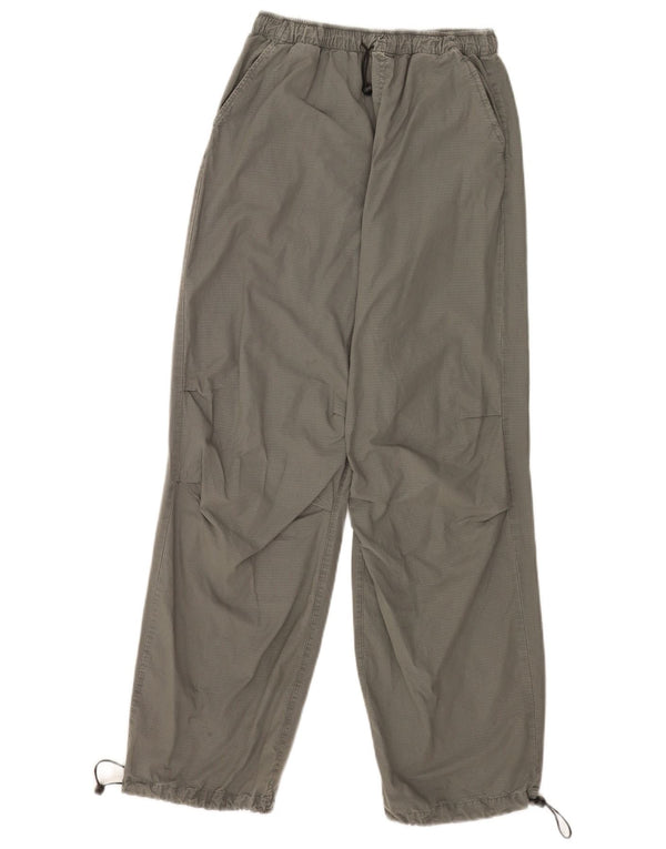 Женские повседневные широкие брюки Zara EU 34 2XS W24 L30, серые, хлопковые в клетку