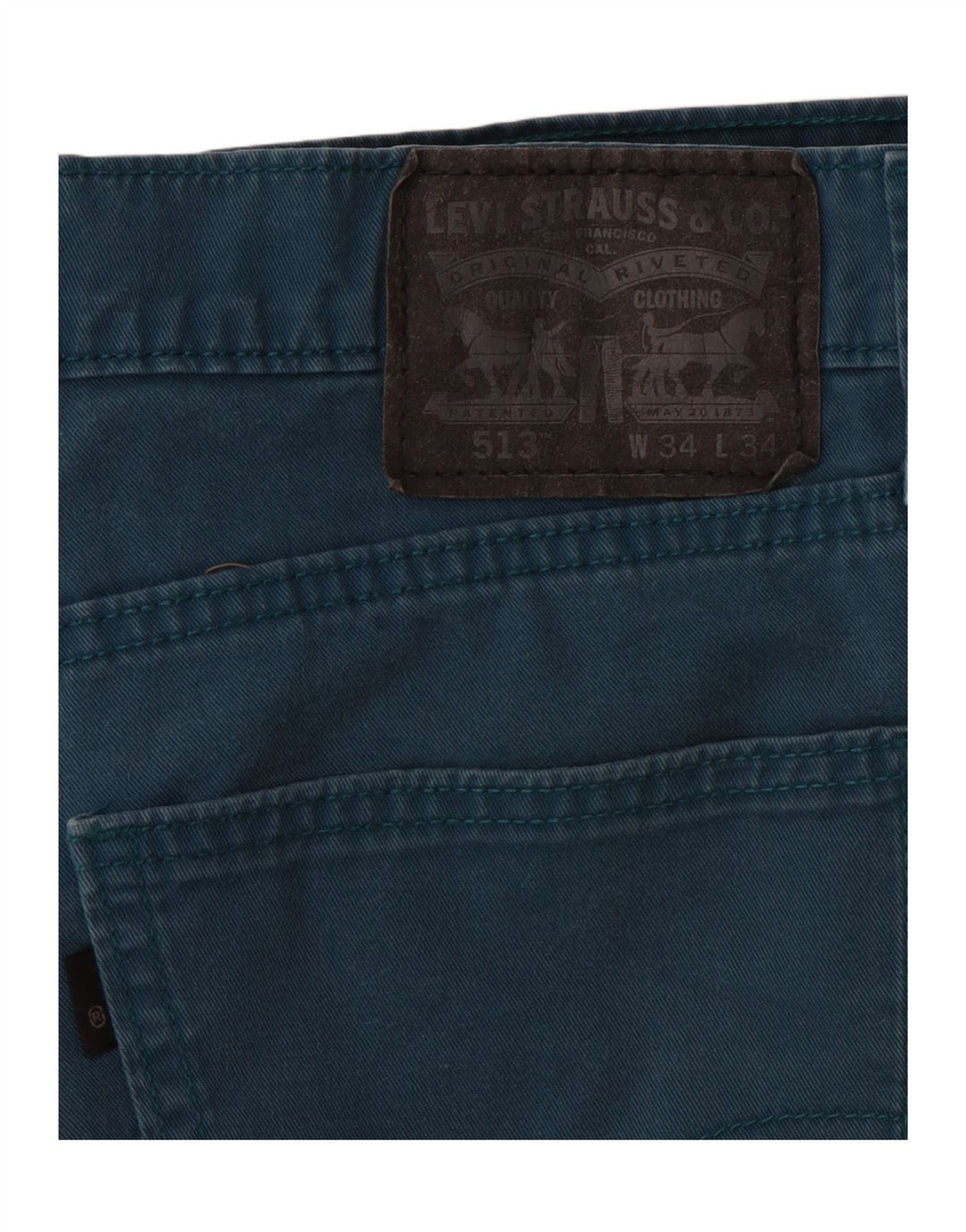 LEVI'S Mens 513 Denim Shorts W34 Large  Blue Cotton Vintage Levi's and Second-Hand Levi's from Messina Hembry 