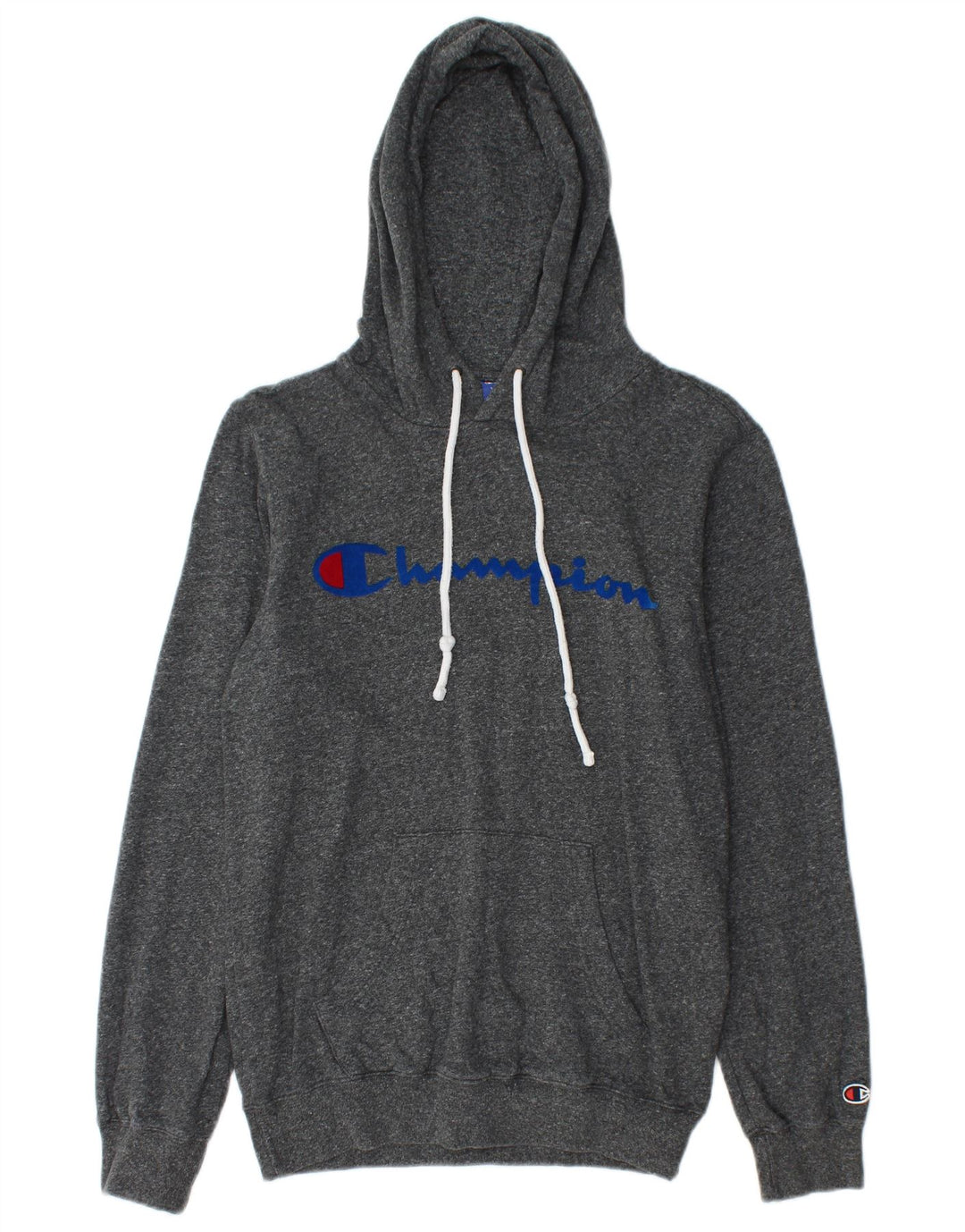 Мужской джемпер с капюшоном CHAMPION XS, серый хлопок с крапинками