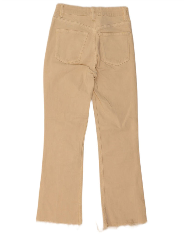 Женские джинсы Zara Bootcut EU 34 2XS W24 L27 Бежевые