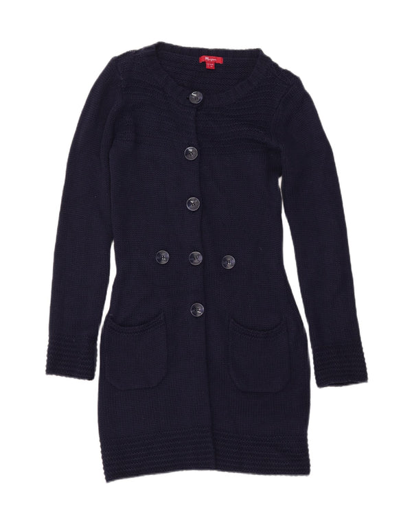 Женский удлиненный кардиган MONSONON UK 8, маленький темно-синий акрил