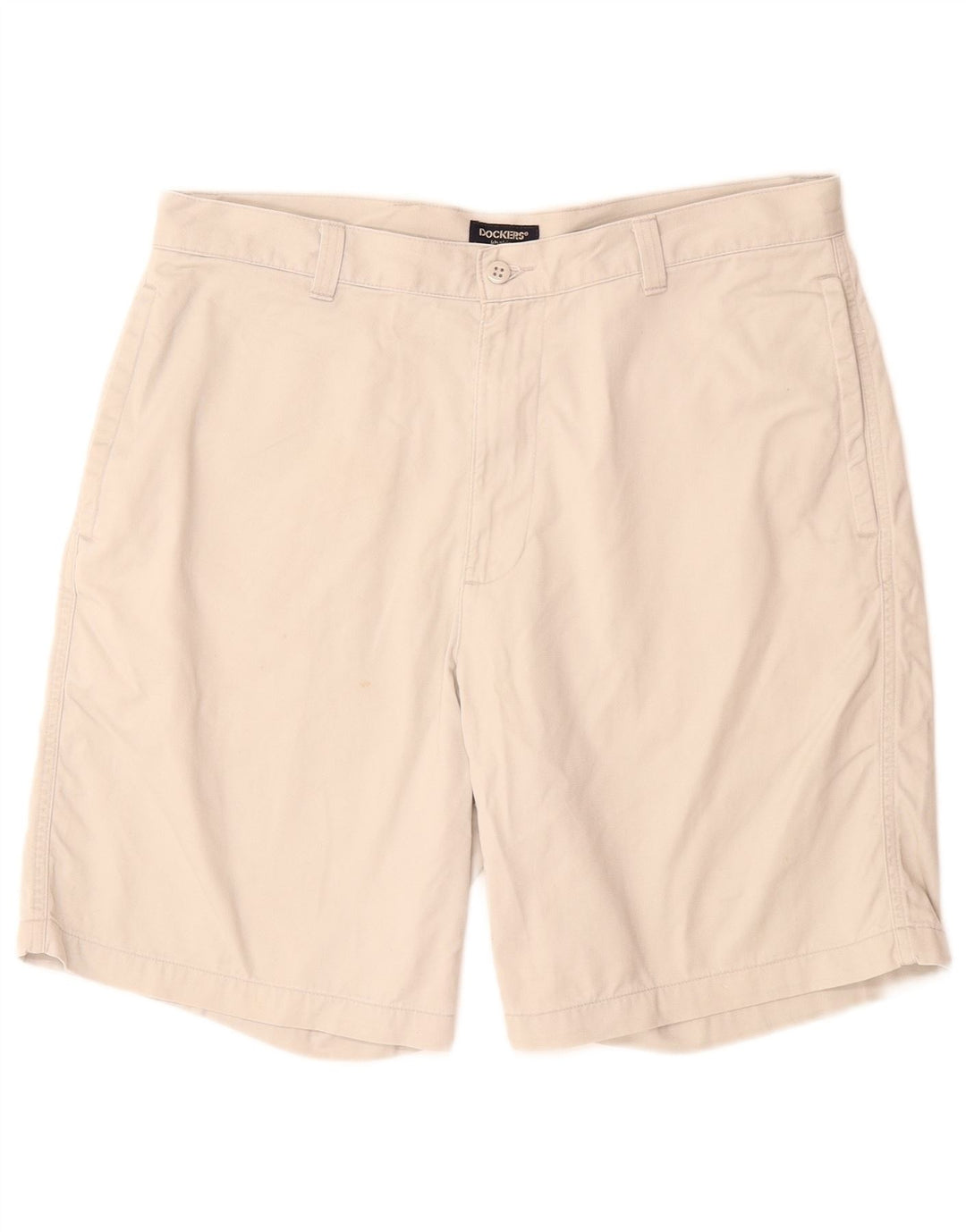 DOCKERS Mens Chino Shorts W36 Large Off White Cotton