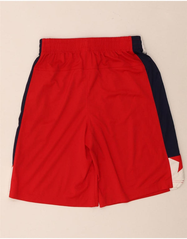 Спортивные шорты Adidas Washington Wizards для мальчиков 13-14 лет, красные цветные блоки