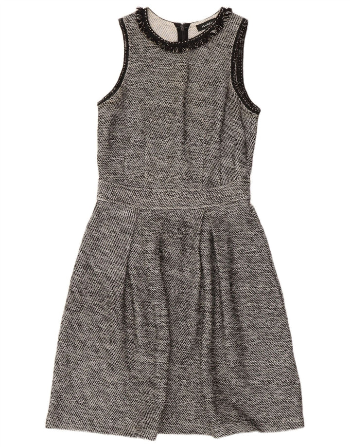 Женское платье А-силуэта без рукавов MAX & CO. UK 8, маленькое черное хлопковое платье