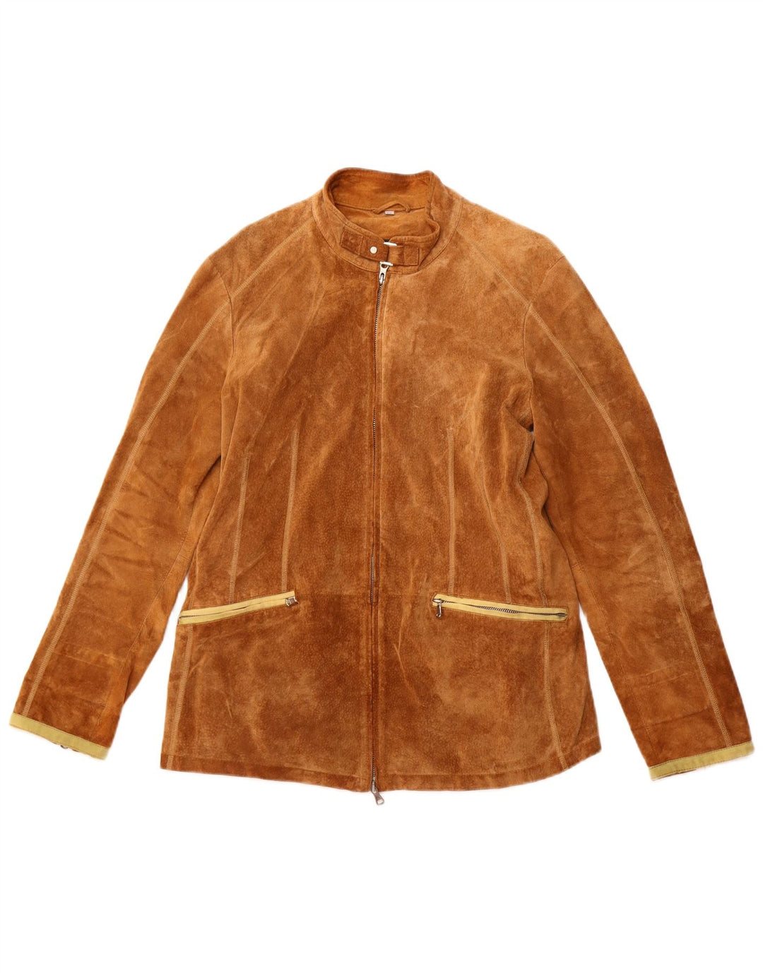 Куртка женская замшевая VINTAGE IT 50 XL Бежевая кожаная