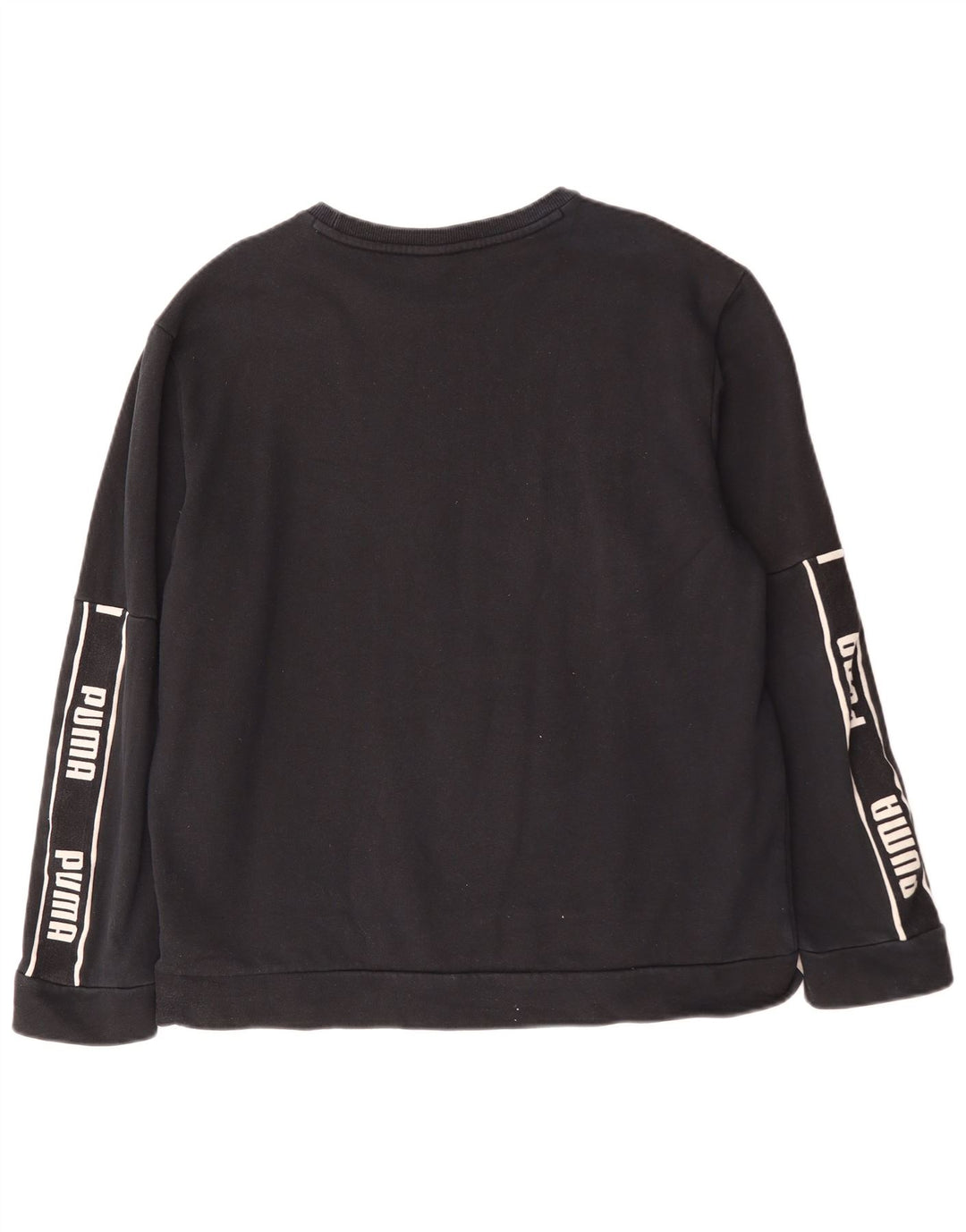 Мужской свитшот с рисунком Puma, большой черный хлопковый джемпер