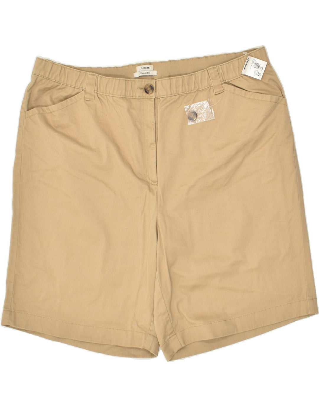 L.L.BEAN Womens Classic Fit Casual Shorts W44 3XL Beige Cotton | Vintage L.L.Bean | Thrift | Second-Hand L.L.Bean | Used Clothing | Messina Hembry 