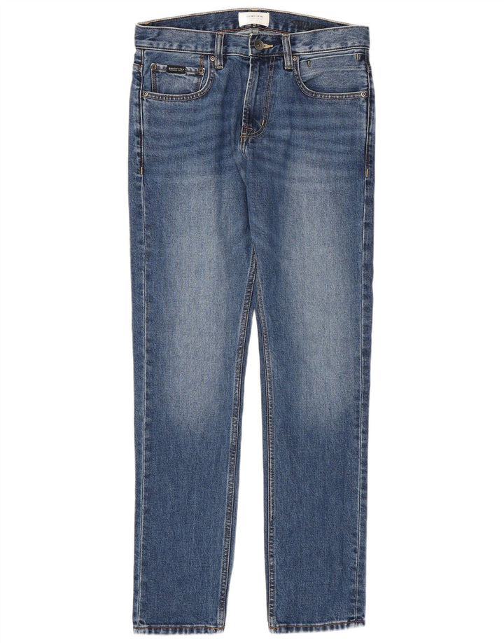 Мужские узкие джинсы Quiksilver W30 L32, синие, хлопок