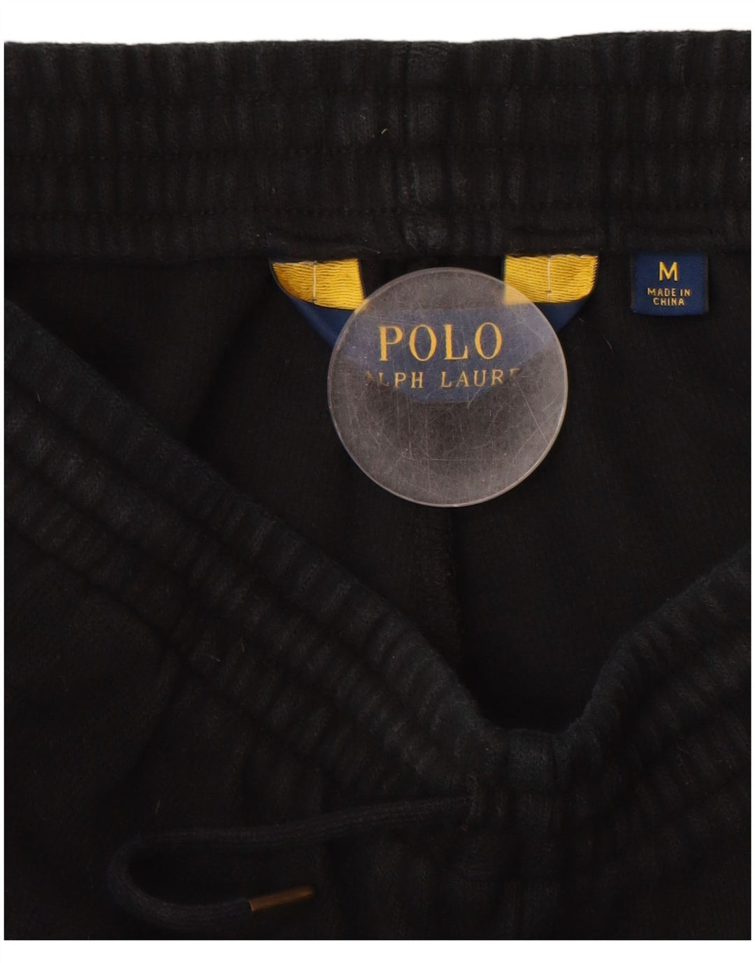 POLO RALPH LAUREN Мужские спортивные брюки из хлопка среднего размера, черные