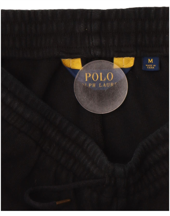 POLO RALPH LAUREN Мужские спортивные брюки из хлопка среднего размера, черные