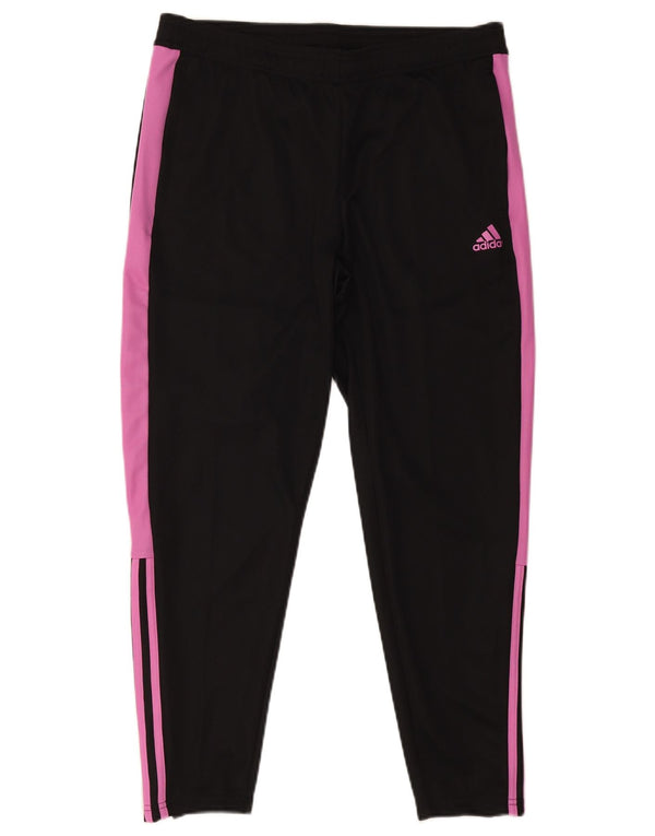 Женские спортивные брюки Adidas UK 16/18, большие черные цветные блоки