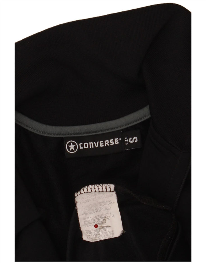 Мужская спортивная куртка Converse, маленькая, черная, из полиэстера
