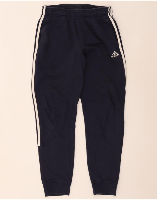 Adidas Мужские спортивные брюки Джоггеры Маленькие темно-синие хлопковые брюки