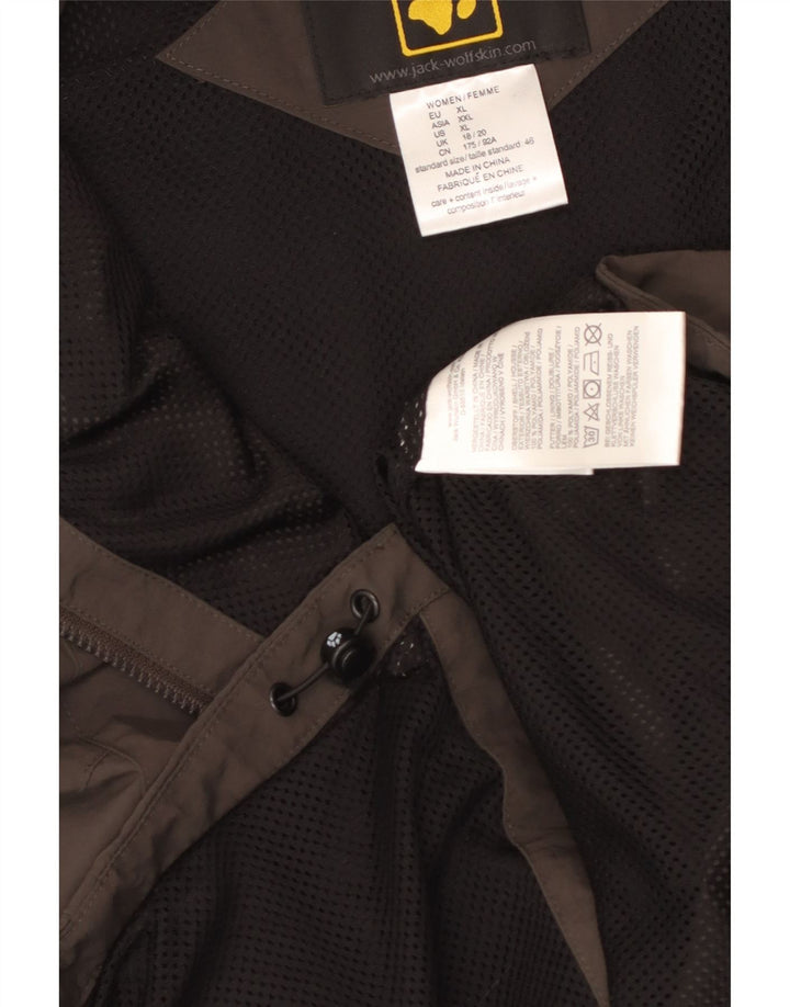 JACK WOLFSKIN Женский спортивный костюм без рукавов, верхняя куртка UK 18/20 XL Серый