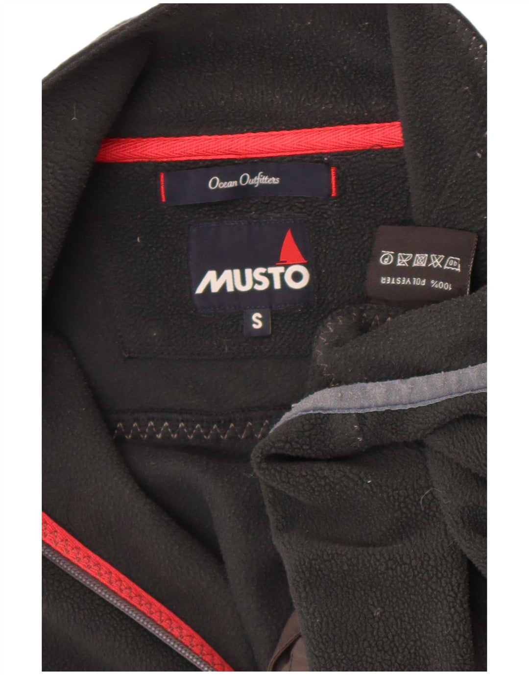 Мужская флисовая куртка Musto UK 36, маленькая, черная, полиэстер