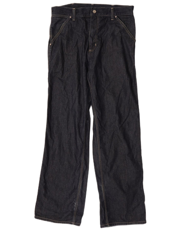 Мужские прямые джинсы-карго Carhartt W30 L32, темно-синий, хлопок