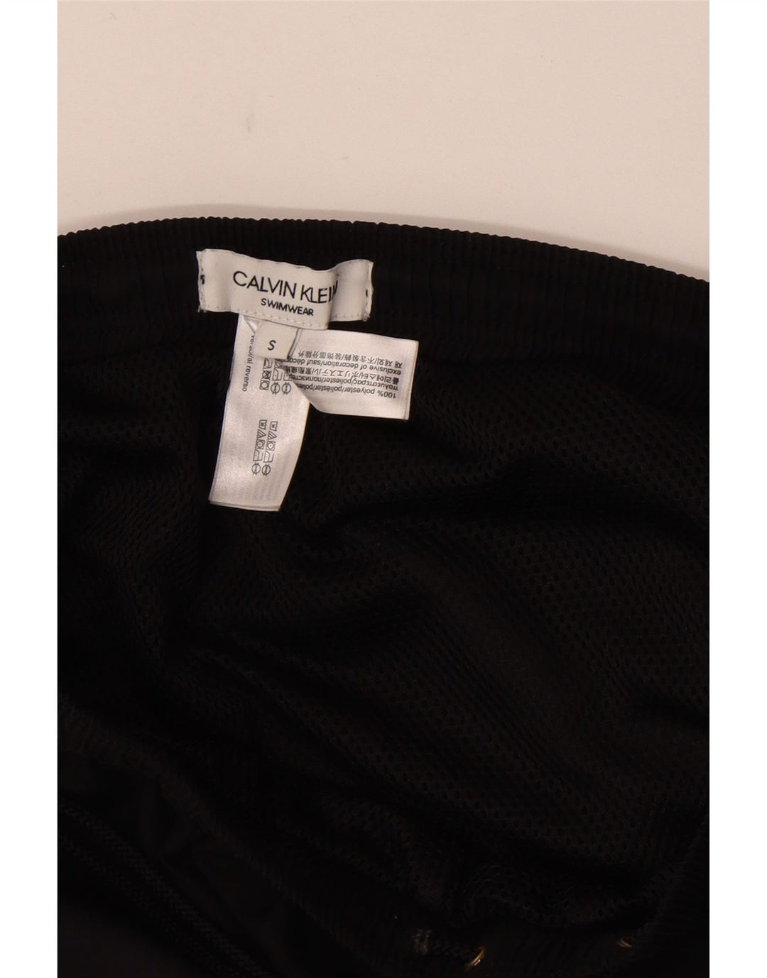 Calvin Klein Мужские шорты для плавания с рисунком, маленькие черные, с цветными блоками