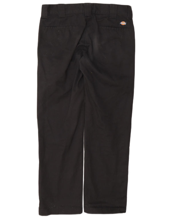 Dickies Mens Slim Straight Chino Trousers W32 L32 Black Polyester