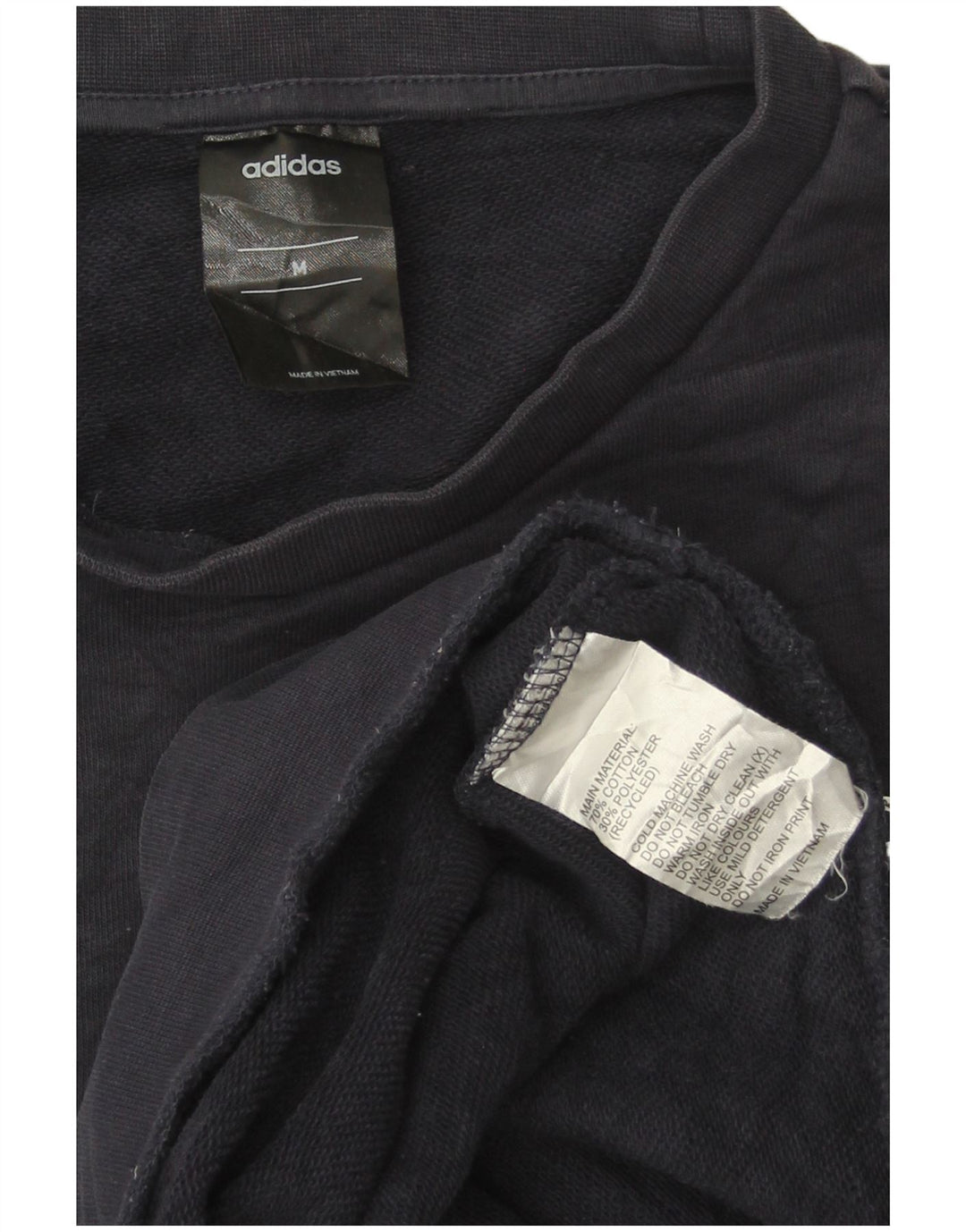 Мужской свитер Adidas Джемпер среднего размера, темно-синий, хлопок