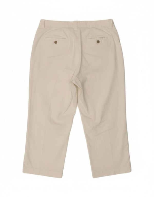 Lee женские шорты-бермуды свободного кроя с высокой талией, размер США 16, размер XL, W34, белый хлопок