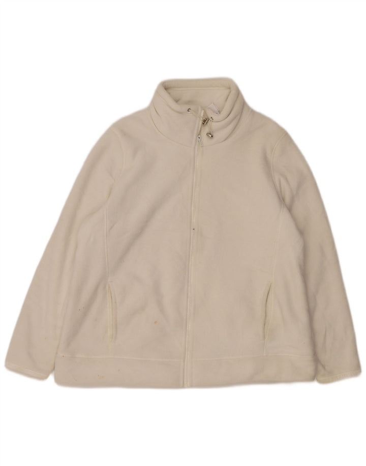 Женская флисовая куртка Marks & Spencer UK 20 2XL, белый хлопок