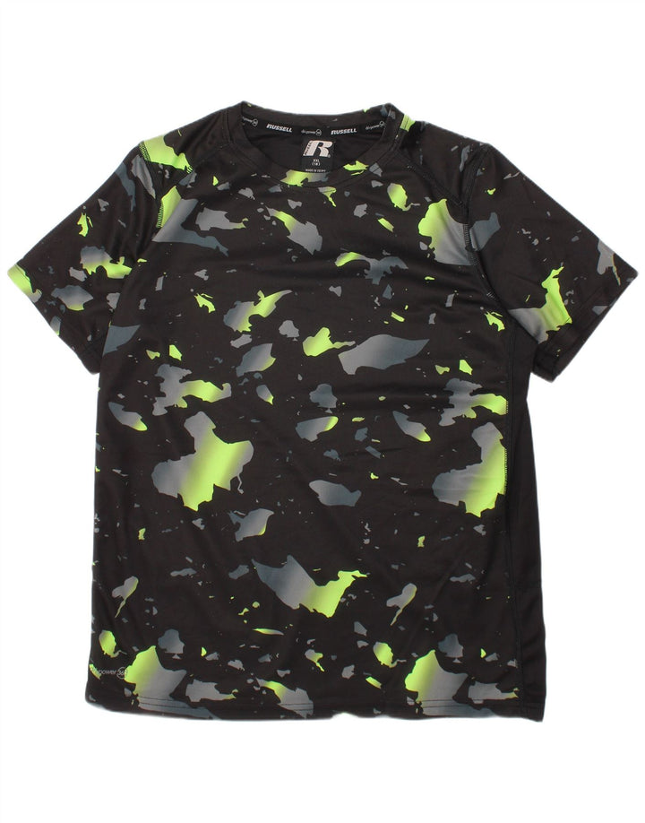 Футболка Dri-Power для мальчиков RUSSELL ATHLETIC, топ 15–16 лет, размер 2XL, черный