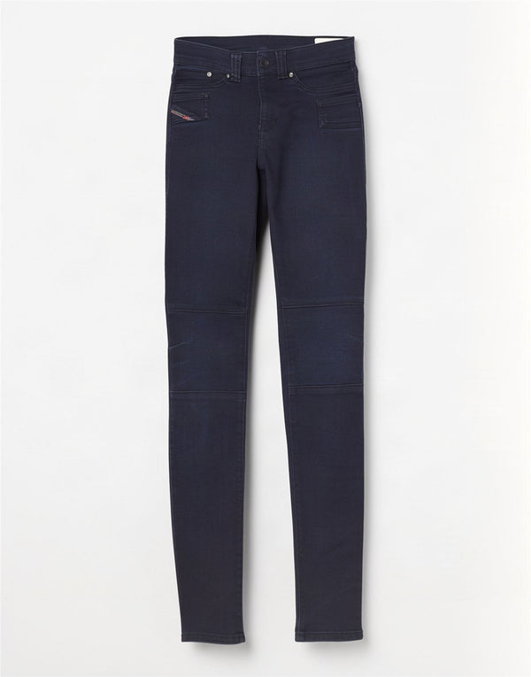 Женские джинсы скинни Diesel W27 L32 Темно-синие, хлопок