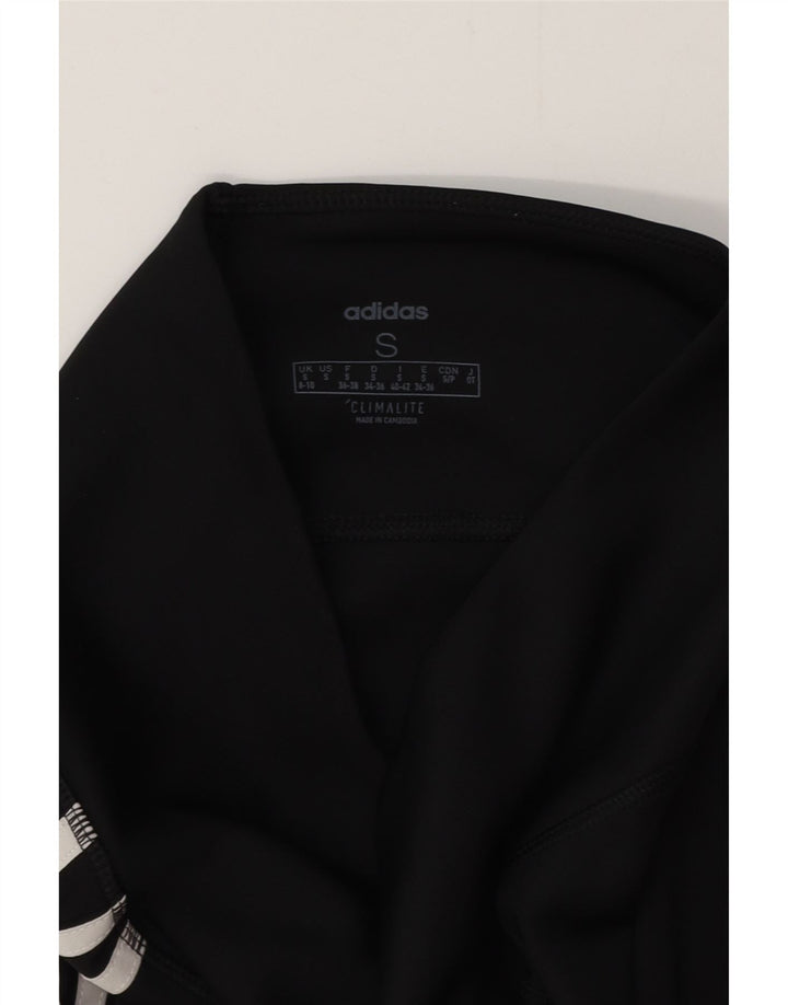 Женские леггинсы-капри ADIDAS Climalite UK 8/10, маленькие черные