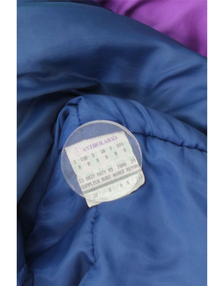 Мужская лыжная куртка с капюшоном Astrolabio UK 38, средний темно-синий с цветными блоками