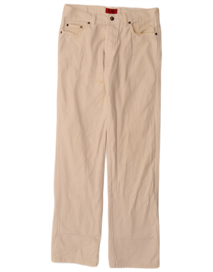 Мужские прямые джинсы Hugo Boss W32 L34 Off White Cotton