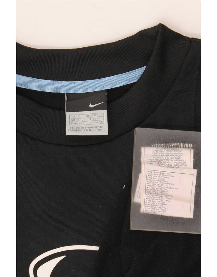 Мужской свитер Nike UK 36/38, маленький черный, полиэстер с цветными блоками