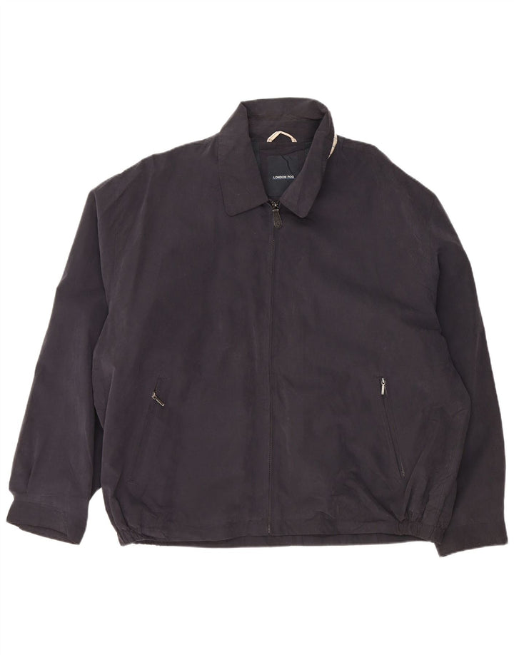 Мужская куртка-бомбер LONDON FOG UK 44 2XL Темно-синий полиэстер