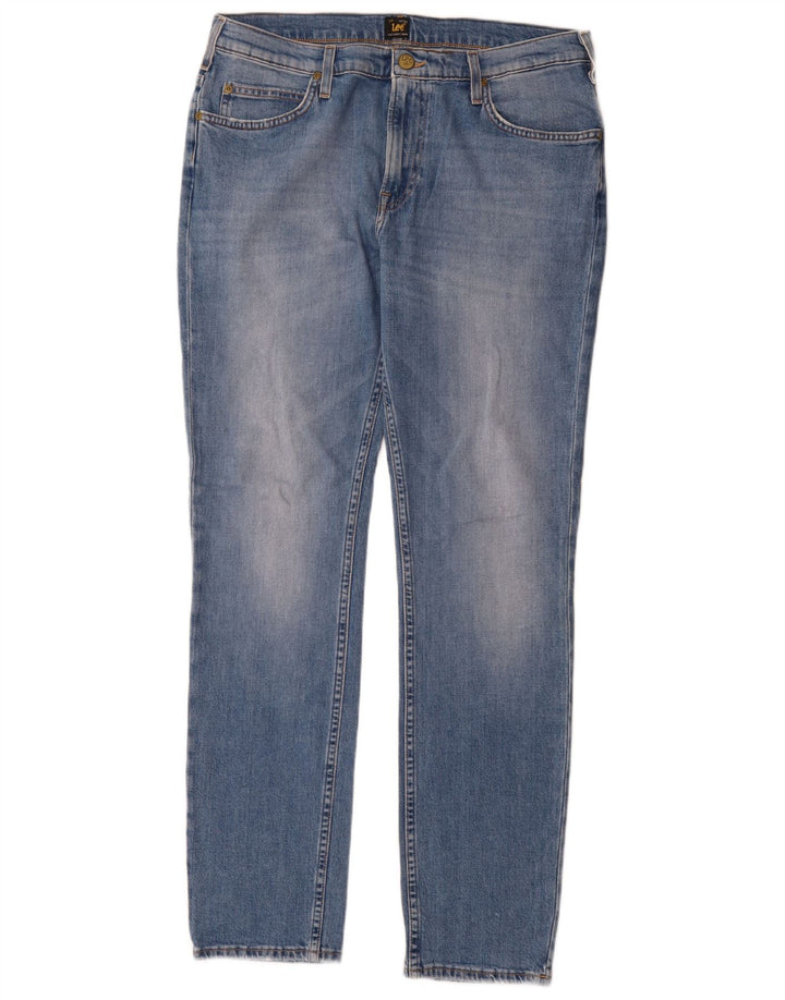 Мужские джинсы Lee Rider Slim W34 L32, синий хлопок