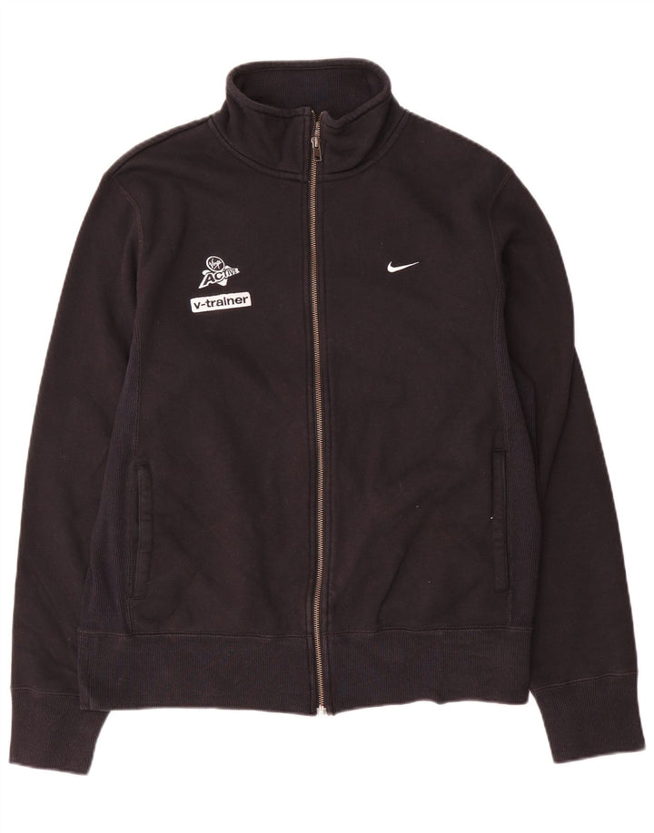 Мужская спортивная куртка с графическим рисунком Nike UK 38/40, средний черный хлопок