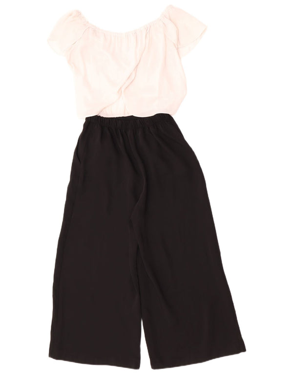 Женский комбинезон свободного кроя с открытыми плечами Zara UK 6 XS, черный с цветными блоками