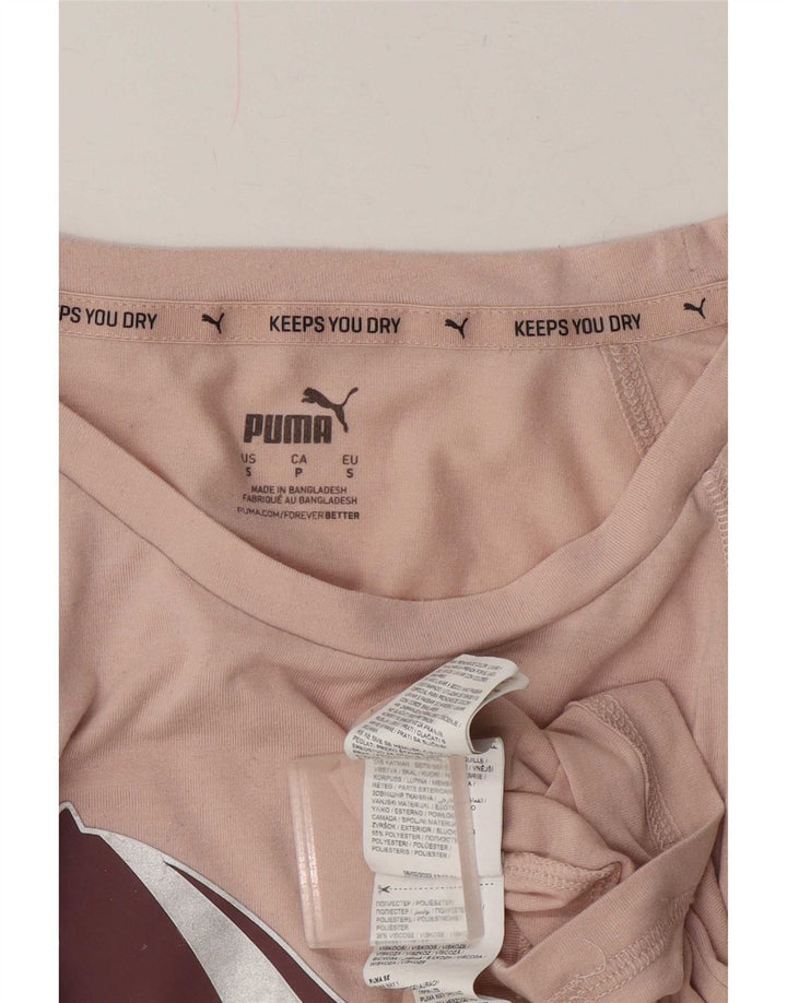 Женская футболка оверсайз с рисунком Puma Top UK 10, маленький розовый полиэстер