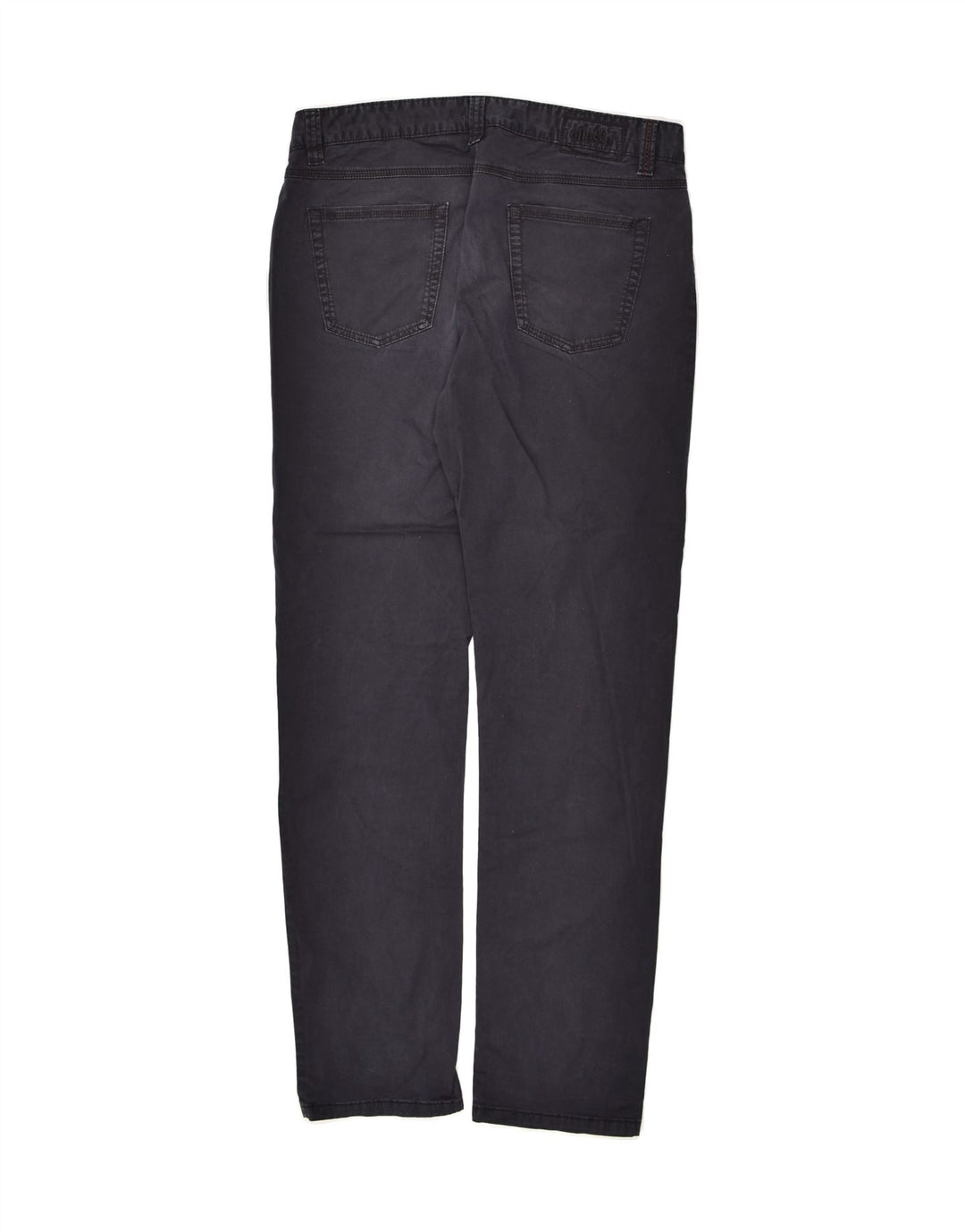 ELLESSE Womens Slim Casual Trousers IT 50 XL W34 L32 Navy Blue Cotton | Vintage Ellesse | Thrift | Second-Hand Ellesse | Used Clothing | Messina Hembry 