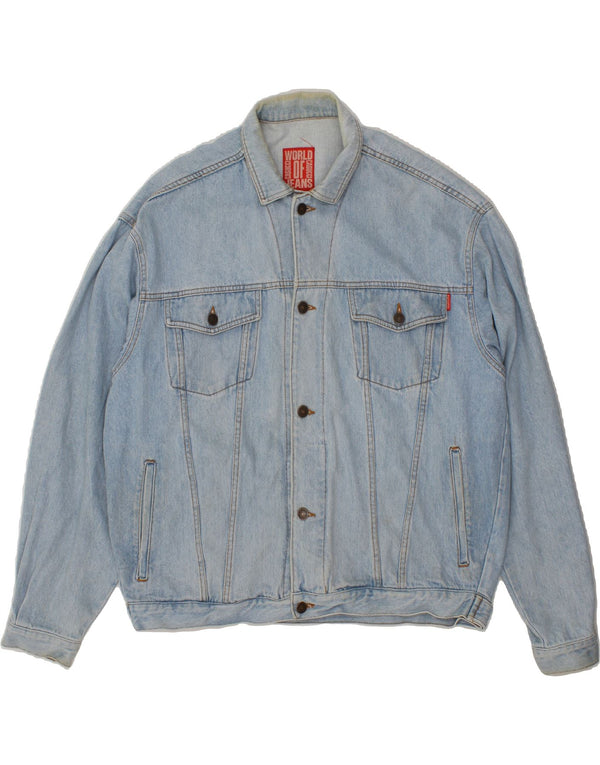 Мужская джинсовая куртка CASUCCI UK 44 2XL, синяя, хлопок