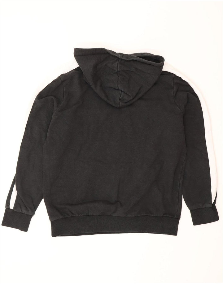 Мужской джемпер с капюшоном PUMA, средний черный, хлопок с цветными блоками