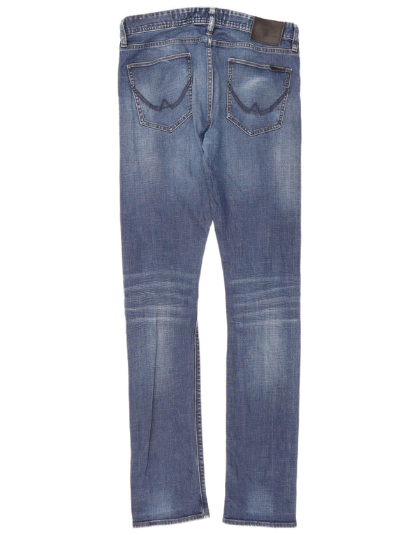 Мужские узкие джинсы Superdry W32 L36, синий хлопок