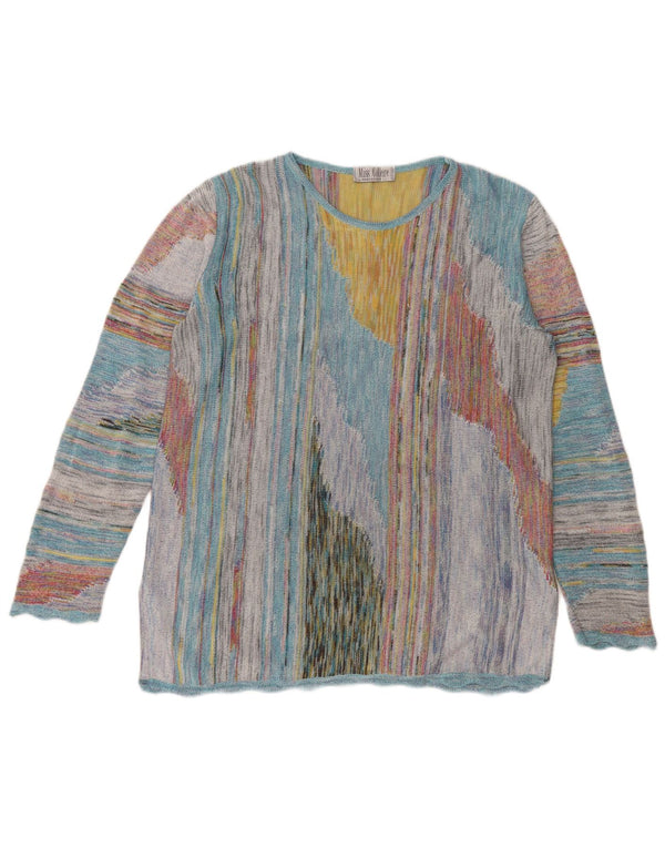 Женский джемпер с круглым вырезом MARCAZZANI UK 16, большой разноцветный