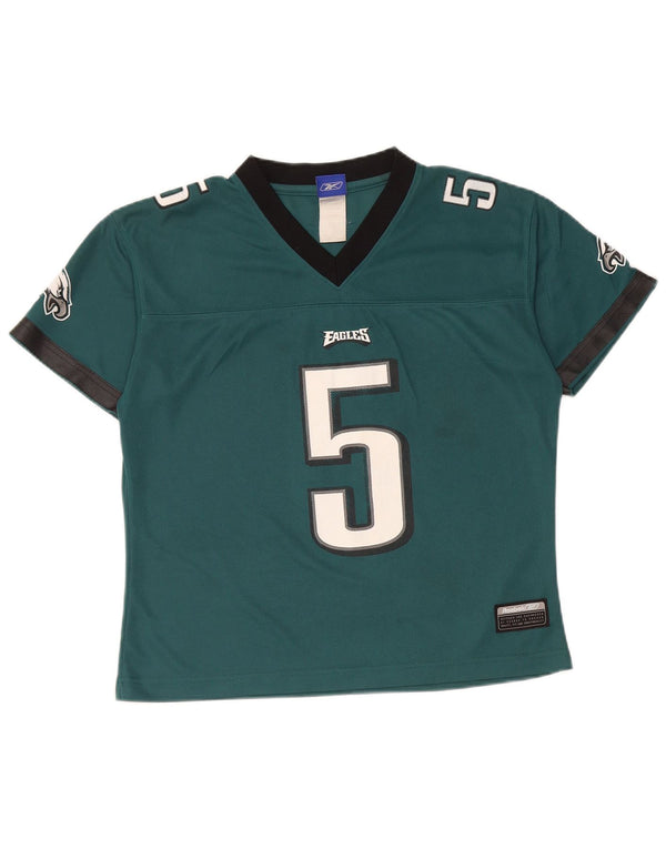 Женская футболка с рисунком REEBOK Philadelphia Eagles Top UK 10, маленькая зеленая