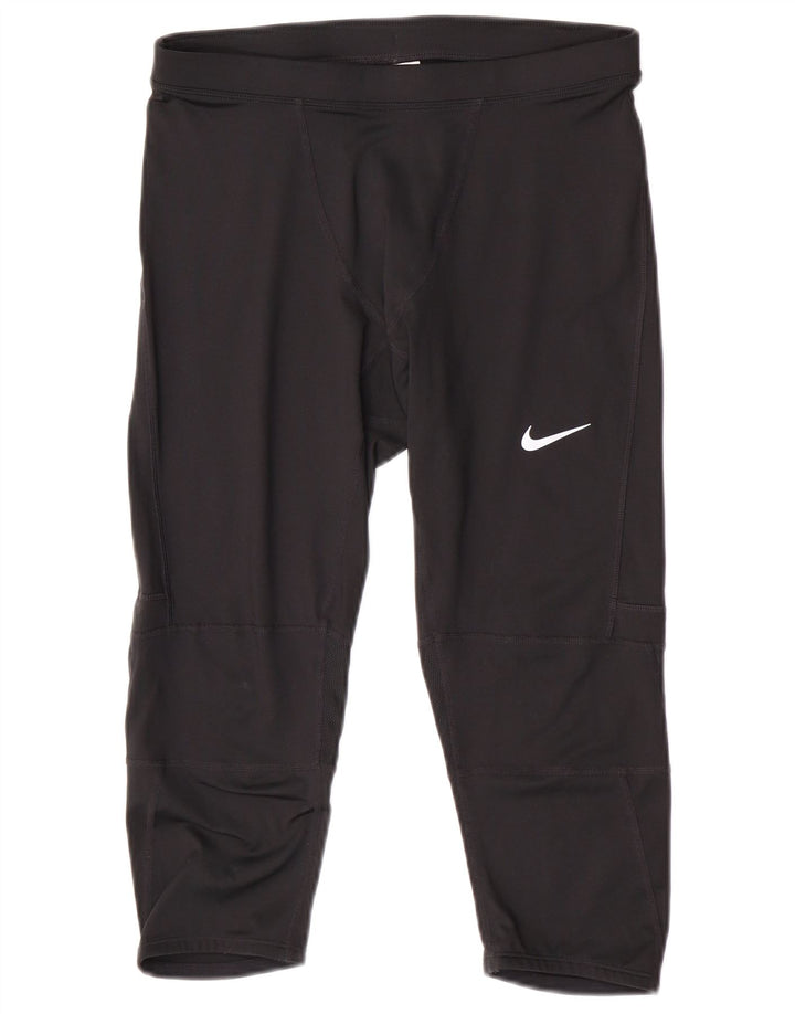 Мужские леггинсы-капри Nike Dri Fit XL, черные, полиэстер