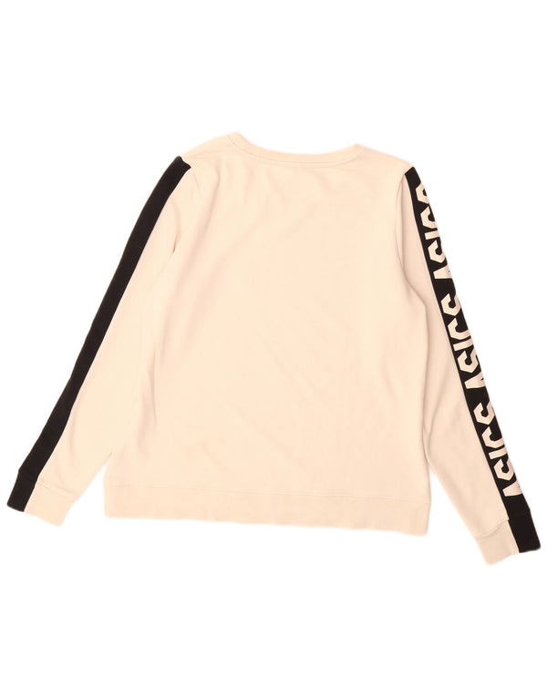 Женский свитер с рисунком Asics UK 14, средний бежевый, цветной блок