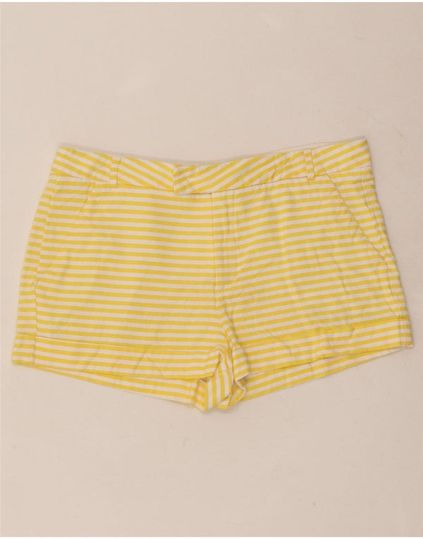 Zara Женские шорты, маленькие W26, желтые вискозные полоски