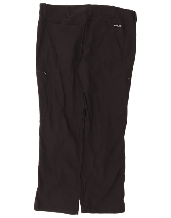 Мужские прямые брюки-карго Eddie Bauer W38 L30, черный нейлон