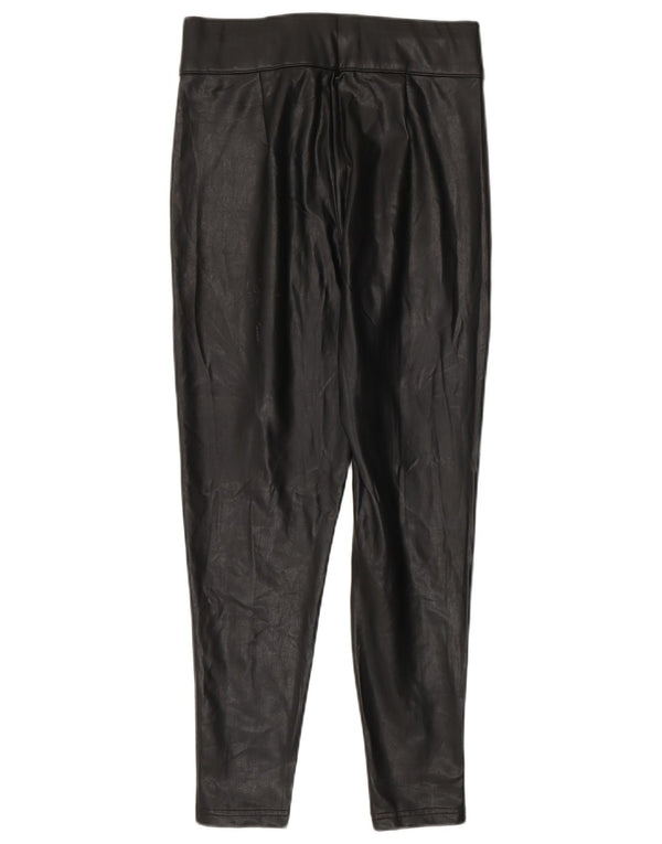 Женские брюки из искусственной кожи Marks & Spencer UK 8, маленькие W26 L24, черные