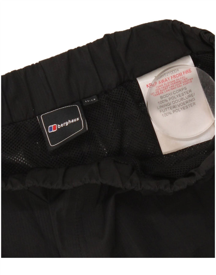 Непромокаемые брюки Berghaus для девочек 11-12 лет, черный полиэстер